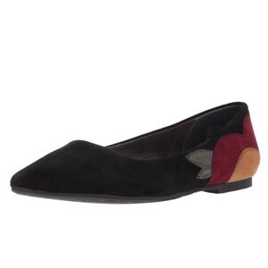 Seychelles NEW Women's Director Flats Black Suede Pointed Toe Shoes- 10
